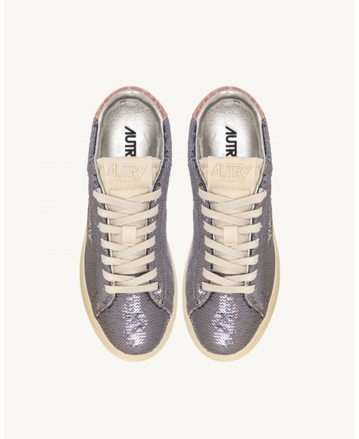 Autry - Dallas Silver Sequined Women's Shoe ADLW TI02 I25