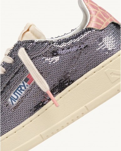 Autry - Dallas Silver Sequined Women's Shoe ADLW TI02 I25
