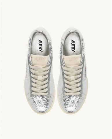 Autry - Scarpa Dallas Paillettes Argento Donna ADLW TI05 I25