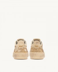 Autry - Scarpa Medalist Suede Strass Beige Donna AULW NA03 I25