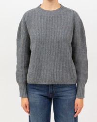Aragona - Maglia Girocollo Cashmere Grigia Donna D3234TF 105 GRIGIO I25