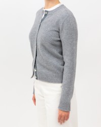 Arovescio - Cardigan Coreana Lana Grigio Donna W1661/06 507 CEMENTO I25