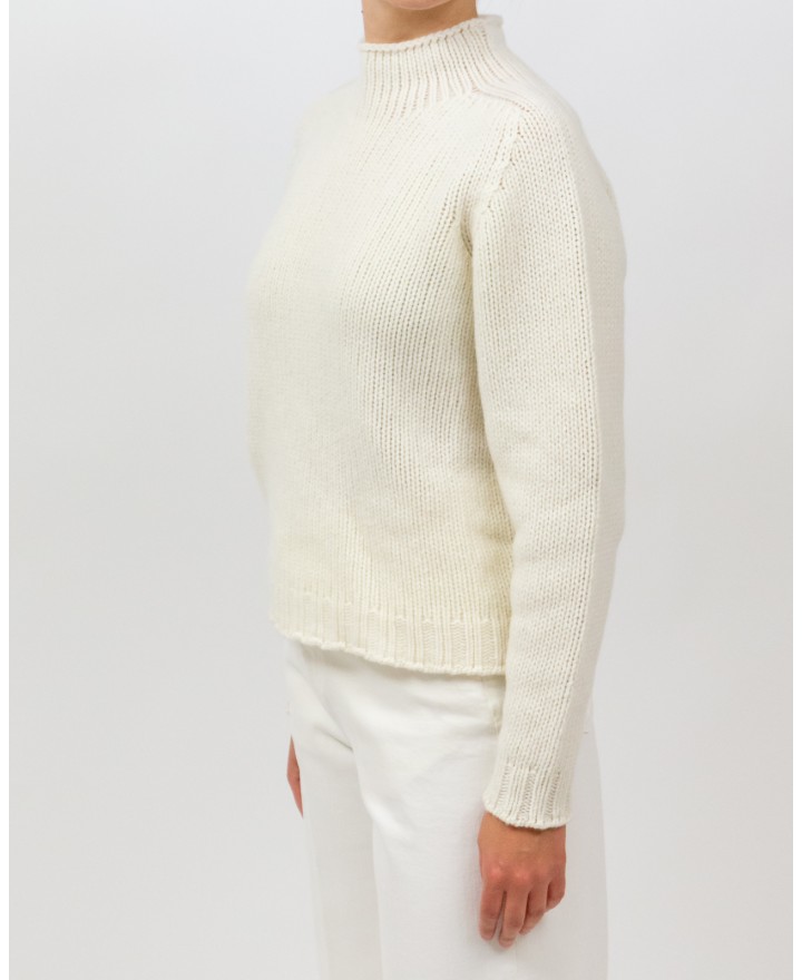 Arovescio - Lupetto Lana Panna Donna W1663/06 007 MILK I25