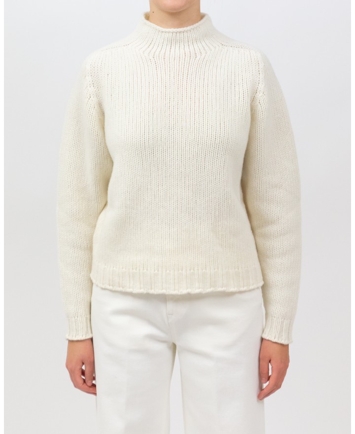 Arovescio - Lupetto Lana Panna Donna W1663/06 007 MILK I25