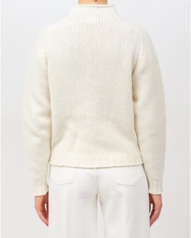 Arovescio - Lupetto Lana Panna Donna W1663/06 007 MILK I25