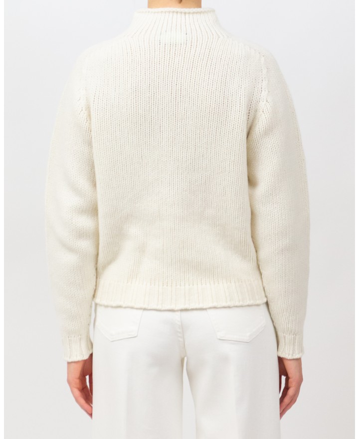 Arovescio - Lupetto Lana Panna Donna W1663/06 007 MILK I25