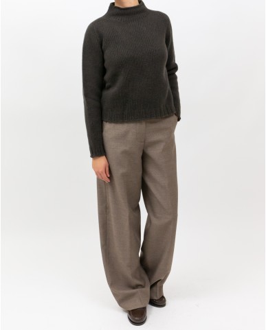 Arovescio - Lupetto Lana Marrone Donna W1663/06 108 ESPRESS I25