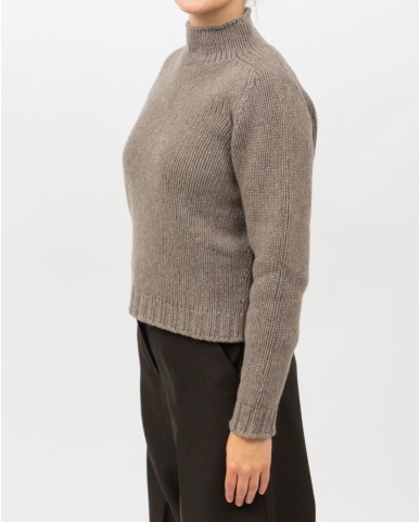 Arovescio - Lupetto Lana Beige Donna W1663/06 112 COCCO I25