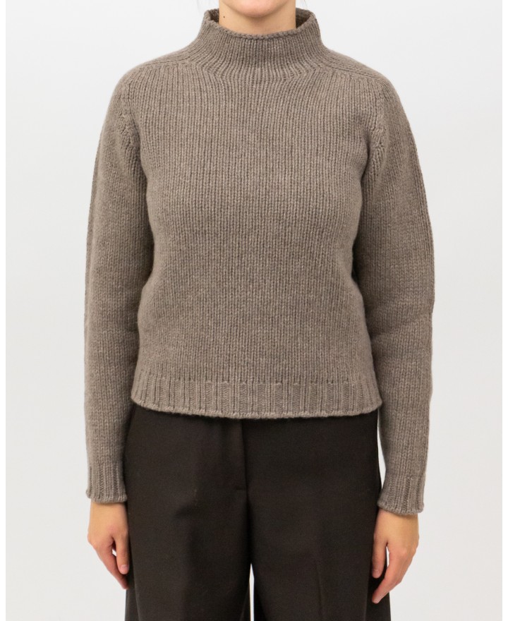 Arovescio - Lupetto Lana Beige Donna W1663/06 112 COCCO I25