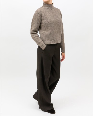 Arovescio - Lupetto Lana Beige Donna W1663/06 112 COCCO I25