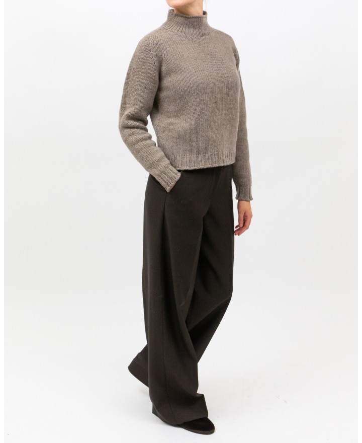 Arovescio - Lupetto Lana Beige Donna W1663/06 112 COCCO I25