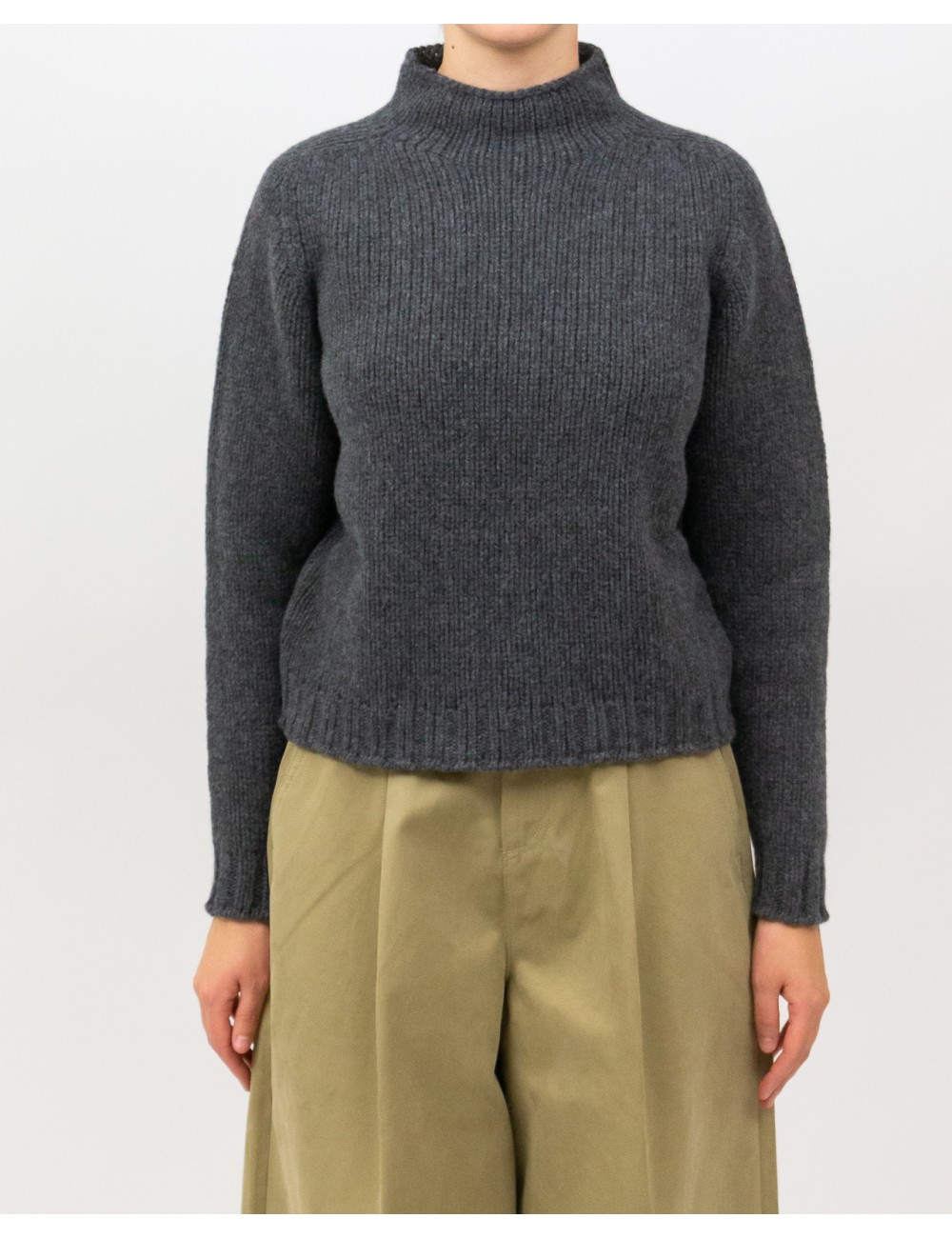 Arovescio - Lupetto Lana Grigio Donna W1663/06 505 GRAPHIT I25