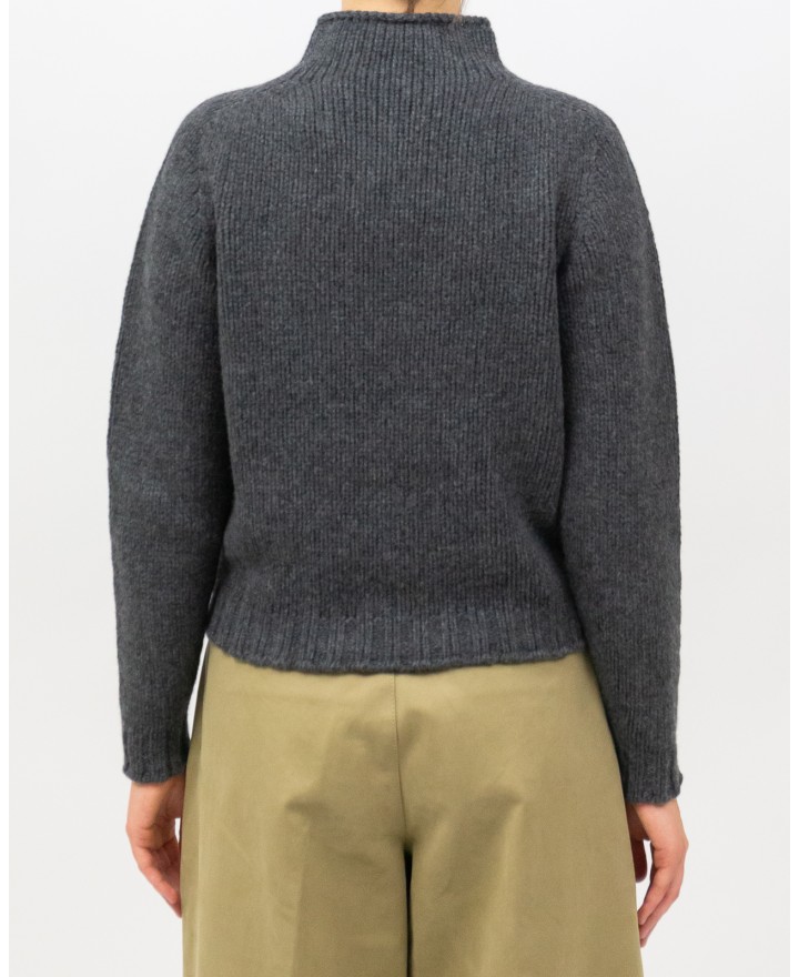 Arovescio - Lupetto Lana Grigio Donna W1663/06 505 GRAPHIT I25