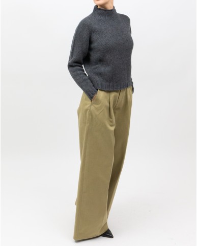 Arovescio - Lupetto Lana Grigio Donna W1663/06 505 GRAPHIT I25