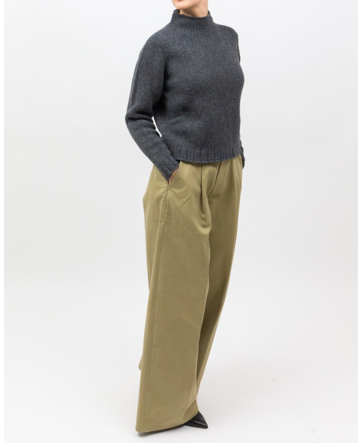 Arovescio - Lupetto Lana Grigio Donna W1663/06 505 GRAPHIT I25