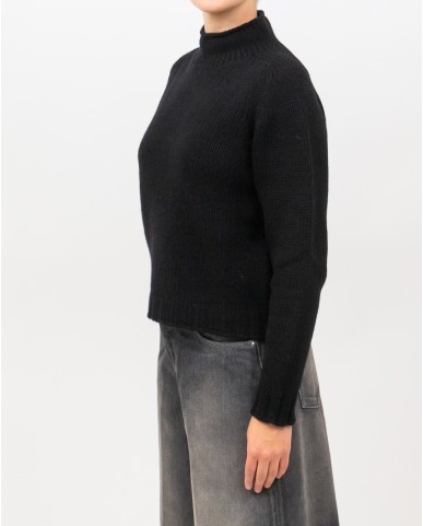 Arovescio - Lupetto Lana Nero Donna W1663/06 999 BLACK I25