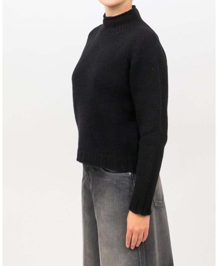 Arovescio - Lupetto Lana Nero Donna W1663/06 999 BLACK I25