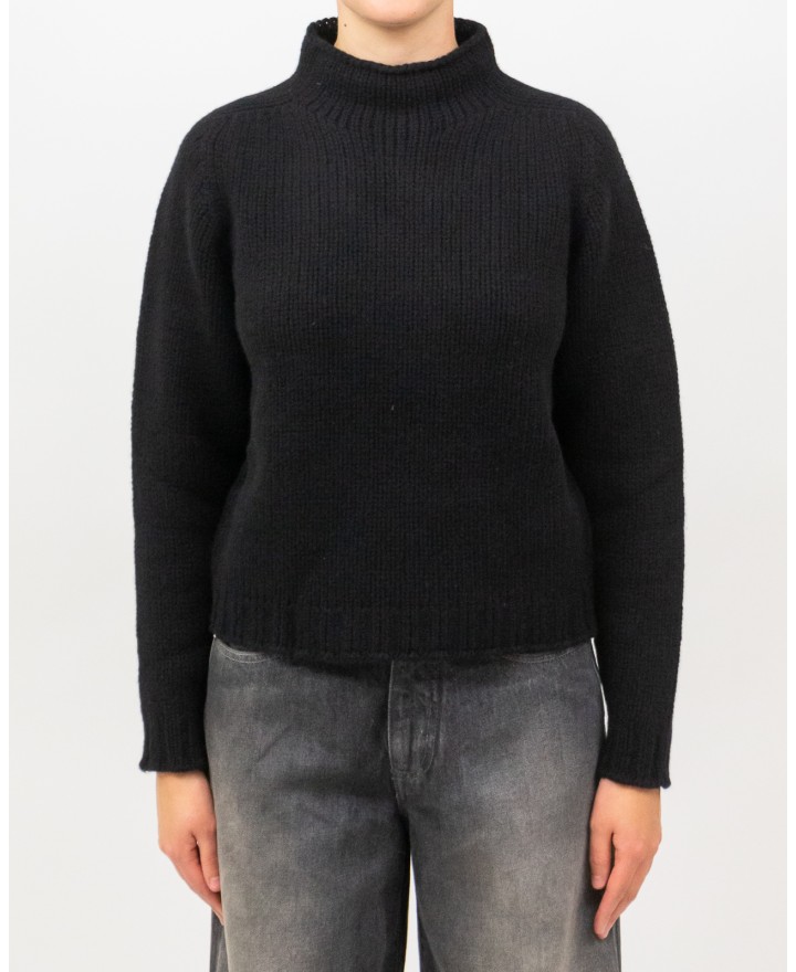 Arovescio - Lupetto Lana Nero Donna W1663/06 999 BLACK I25