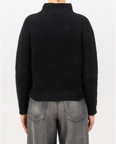 Arovescio - Lupetto Lana Nero Donna W1663/06 999 BLACK I25