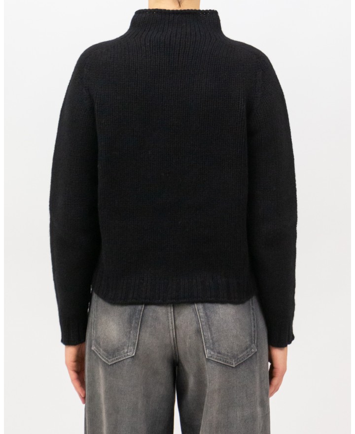 Arovescio - Lupetto Lana Nero Donna W1663/06 999 BLACK I25