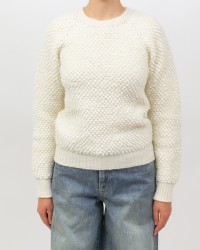 Arovescio - Maglia Nido d'Ape Bianca Donna W1805/09 007 MILK I25