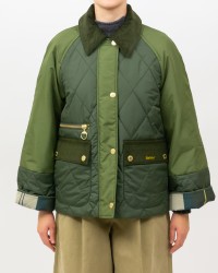 Barbour - Giubbotto Trapuntato Martha Cropped Olive Donna LQU1840 OL71 OLIVE I25