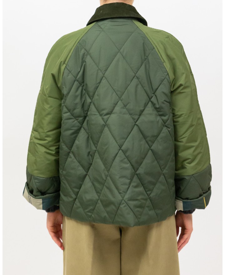 Barbour - Giubbotto Trapuntato Martha Cropped Olive Donna LQU1840 OL71 OLIVE I25