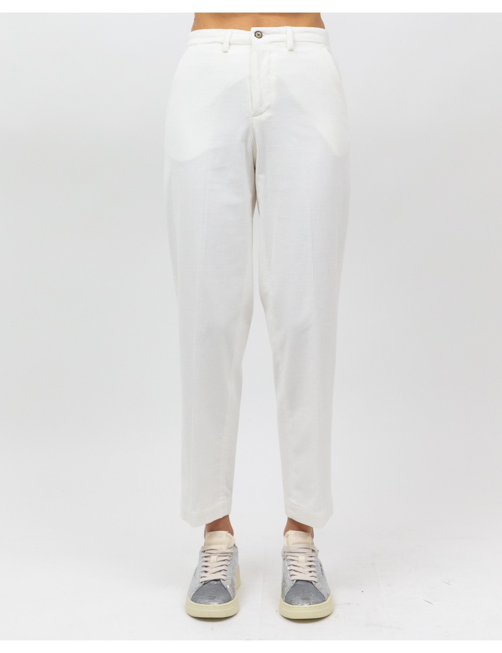 Briglia - Pantalone "Jean" Velluto Bianco Donna JEANGW400087 120 I25