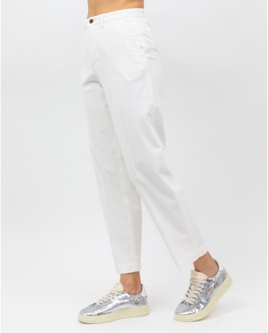 Briglia - Pantalone "Jean" Velluto Bianco Donna JEANGW400087 120 I25