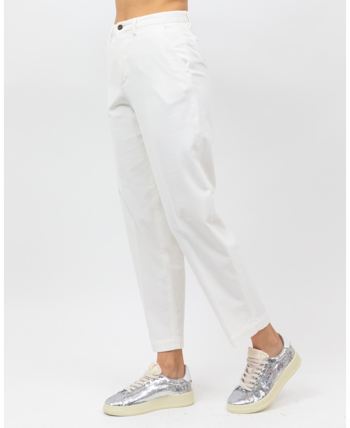 Briglia - Pantalone "Jean" Velluto Bianco Donna JEANGW400087 120 I25