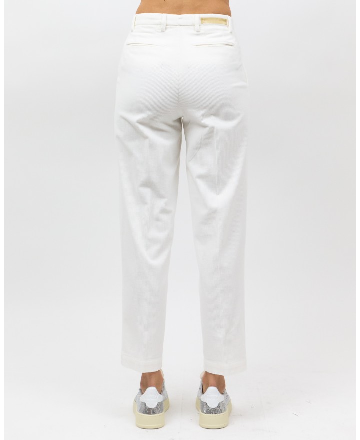 Briglia - Pantalone "Jean" Velluto Bianco Donna JEANGW400087 120 I25