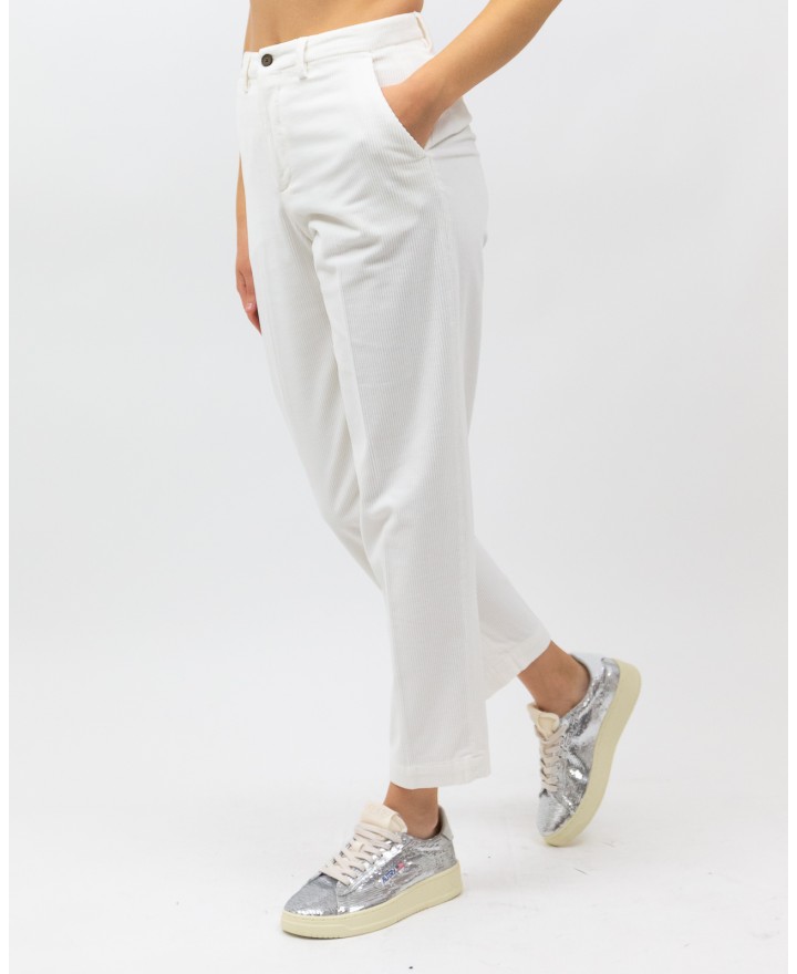 Briglia - Pantalone "Jean" Velluto Bianco Donna JEANGW400087 120 I25