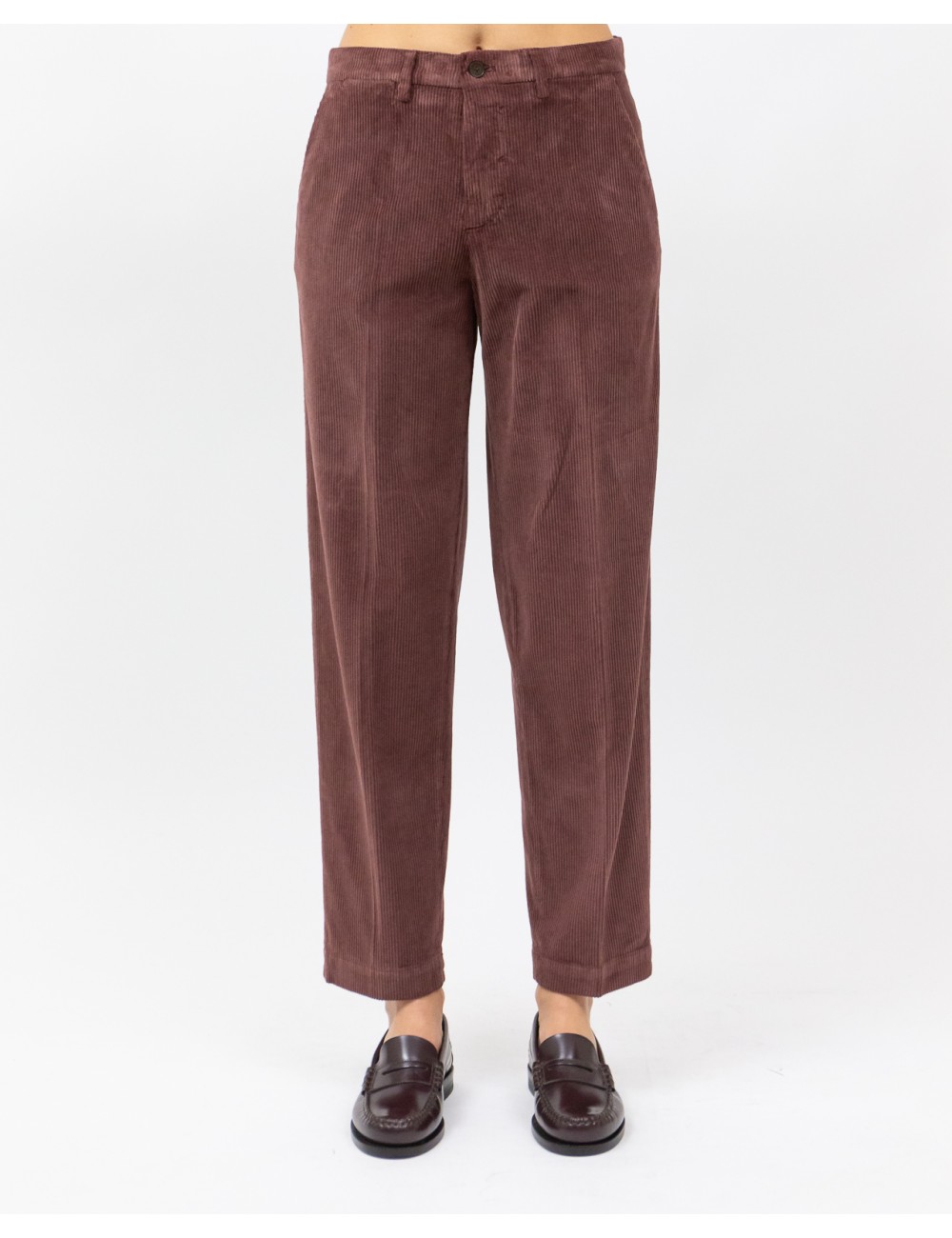 Briglia - Pantalone "Jean" Velluto Mattone Donna JEANGW400087 58 I25