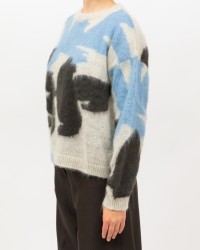 Roberto Collina - Girocollo Fantasia Beige Donna F28001 03 GRIGIO/AVI I25