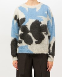 Roberto Collina - Girocollo Fantasia Beige Donna F28001 03 GRIGIO/AVI I25