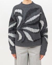 Roberto Collina - Girocollo Fantasia Grigio Donna F50001 21 GRIGIO I25