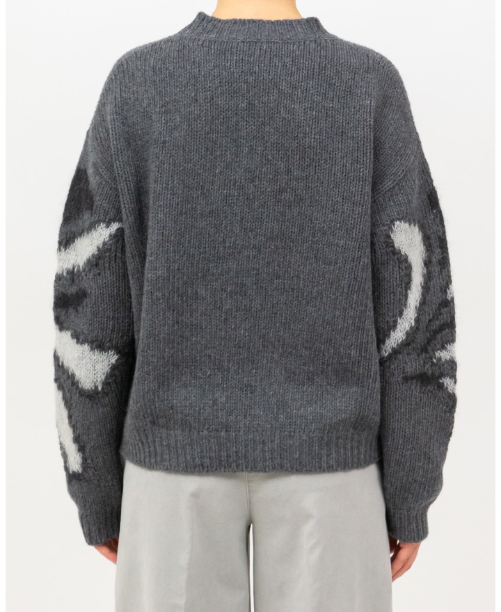 Roberto Collina - Girocollo Fantasia Grigio Donna F50001 21 GRIGIO I25