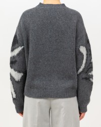 Roberto Collina - Girocollo Fantasia Grigio Donna F50001 21 GRIGIO I25