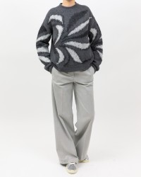 Roberto Collina - Girocollo Fantasia Grigio Donna F50001 21 GRIGIO I25