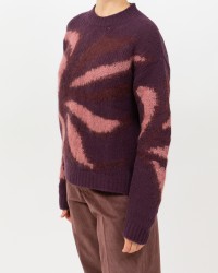 Roberto Collina - Girocollo Fantasia Bordeaux Donna F50001 36 FICO I25