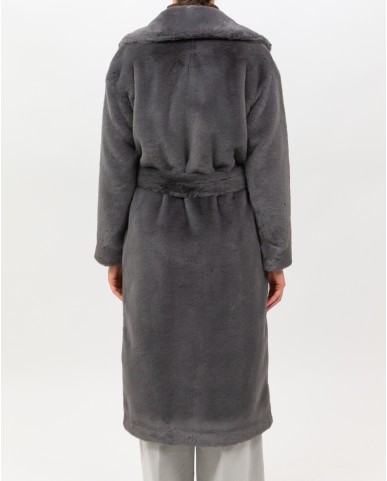 Herno - Women's Long Gray Fur Coat CA000586D 12422 9480 I25
