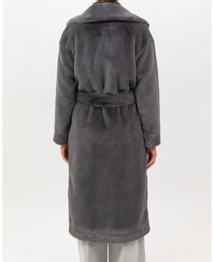 Herno - Women's Long Gray Fur Coat CA000586D 12422 9480 I25