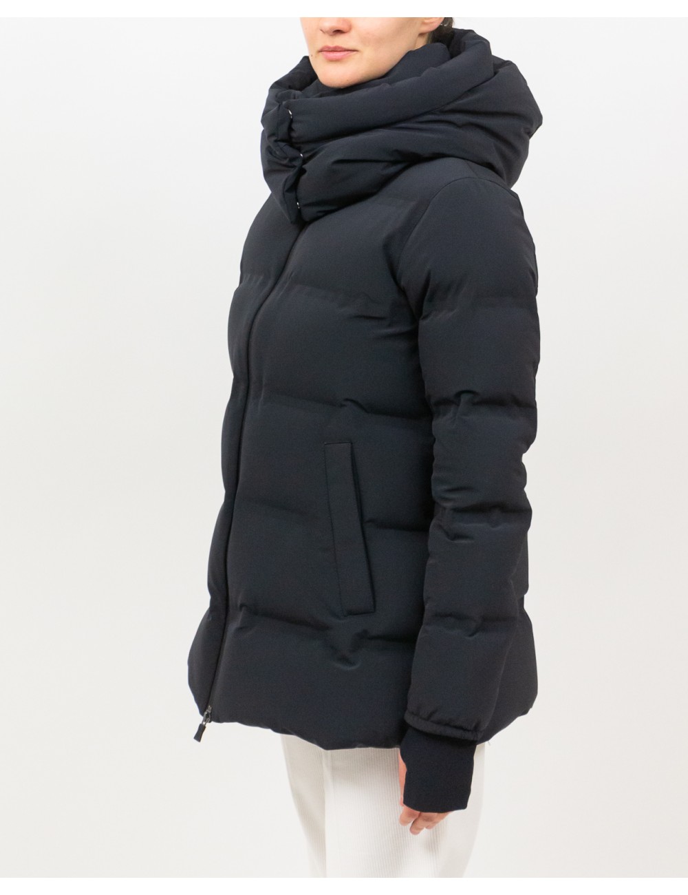 Herno - Laminar High Neck Down Jacket for Women in Black PI002093D 12590SZ 93 I25