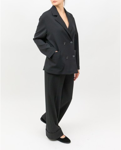 Inès - Giacca Doppiopetto Spacco Nera Donna 4010 4334 99 I25