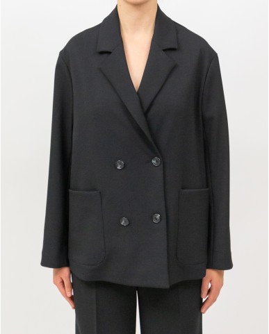 Inès - Giacca Doppiopetto Spacco Nera Donna 4010 4334 99 I25