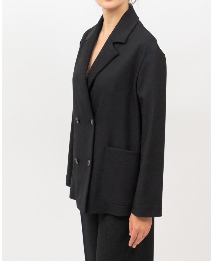 Inès - Giacca Doppiopetto Spacco Nera Donna 4010 4334 99 I25