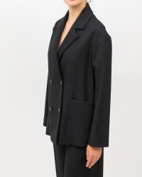 Inès - Giacca Doppiopetto Spacco Nera Donna 4010 4334 99 I25