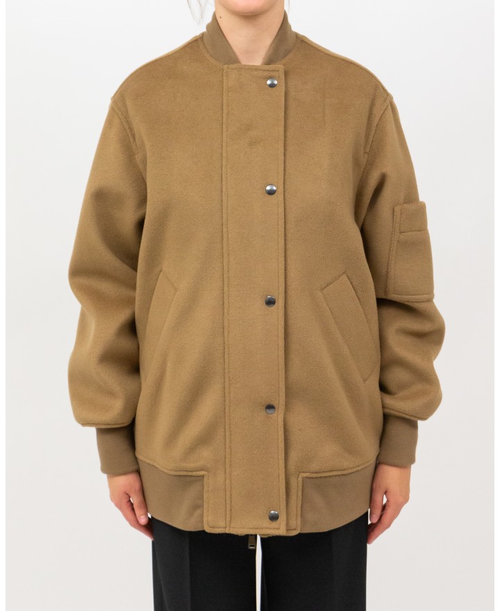 Inès - Women's Oversized Tobacco Bomber Jacket 4466 4083 132 I25