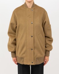 Inès - Women's Oversized Tobacco Bomber Jacket 4466 4083 132 I25