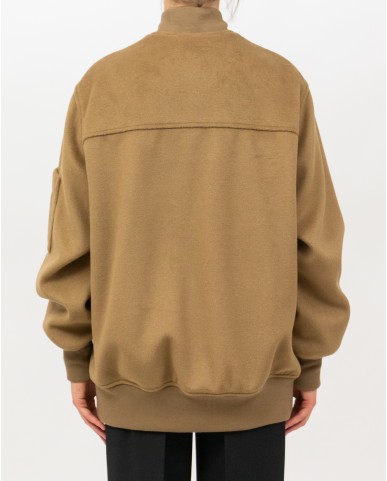 Inès - Women's Oversized Tobacco Bomber Jacket 4466 4083 132 I25